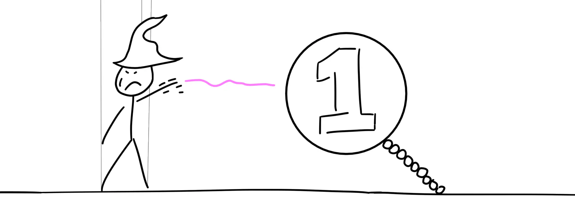 Sketch chained coin