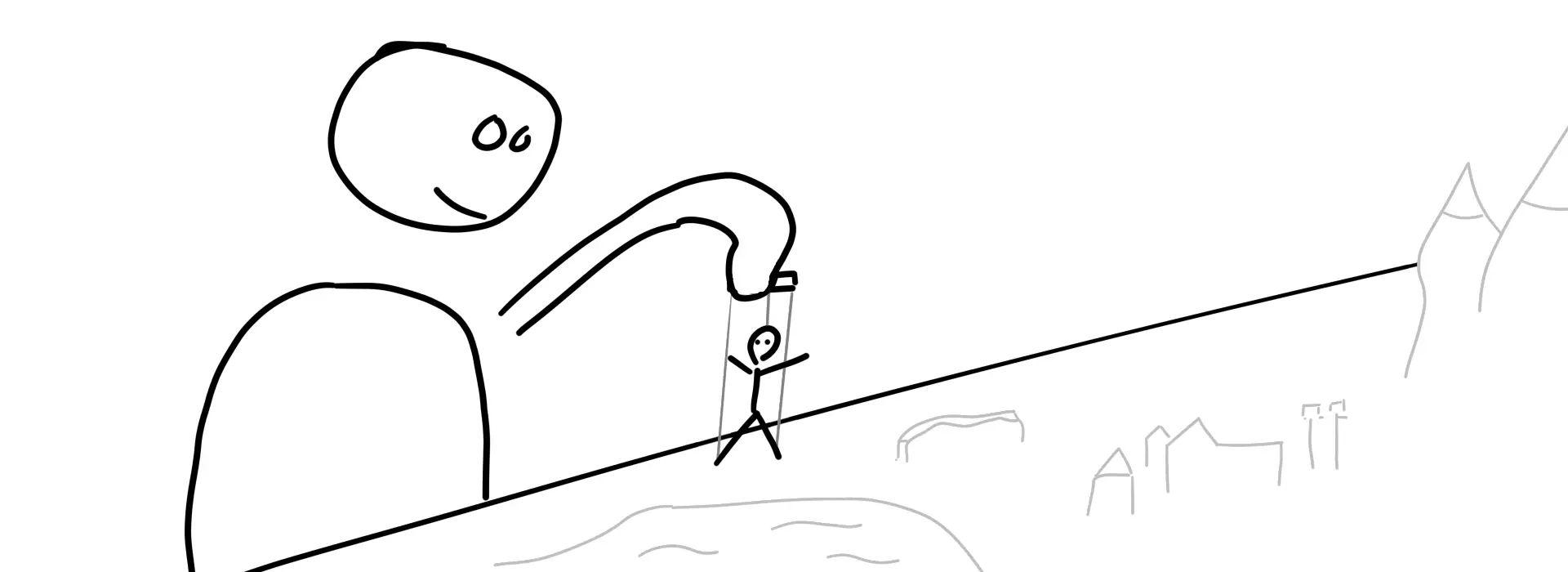 Sketch showcasing the setup described in the above paragraph
