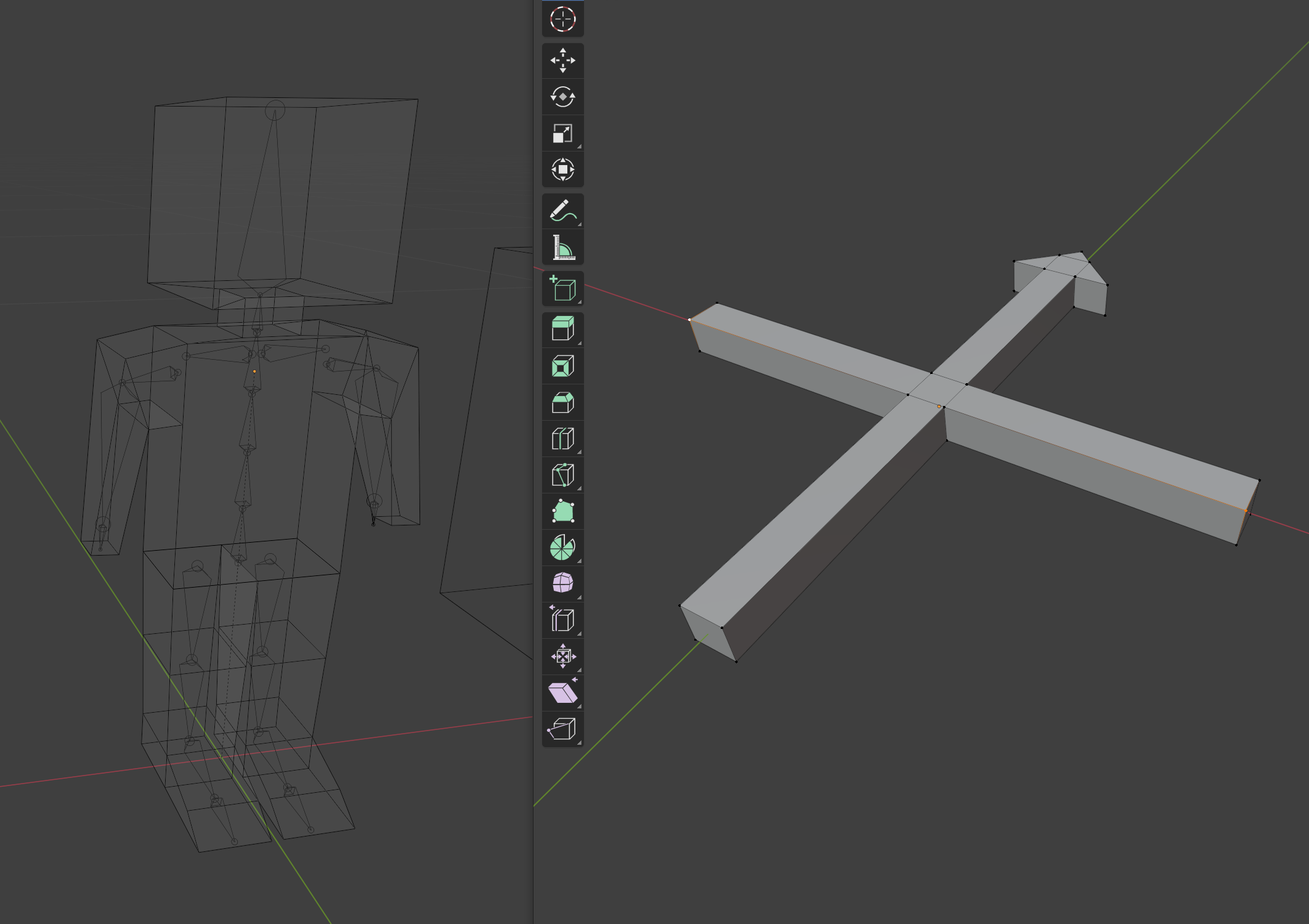 Hero and leg bar models