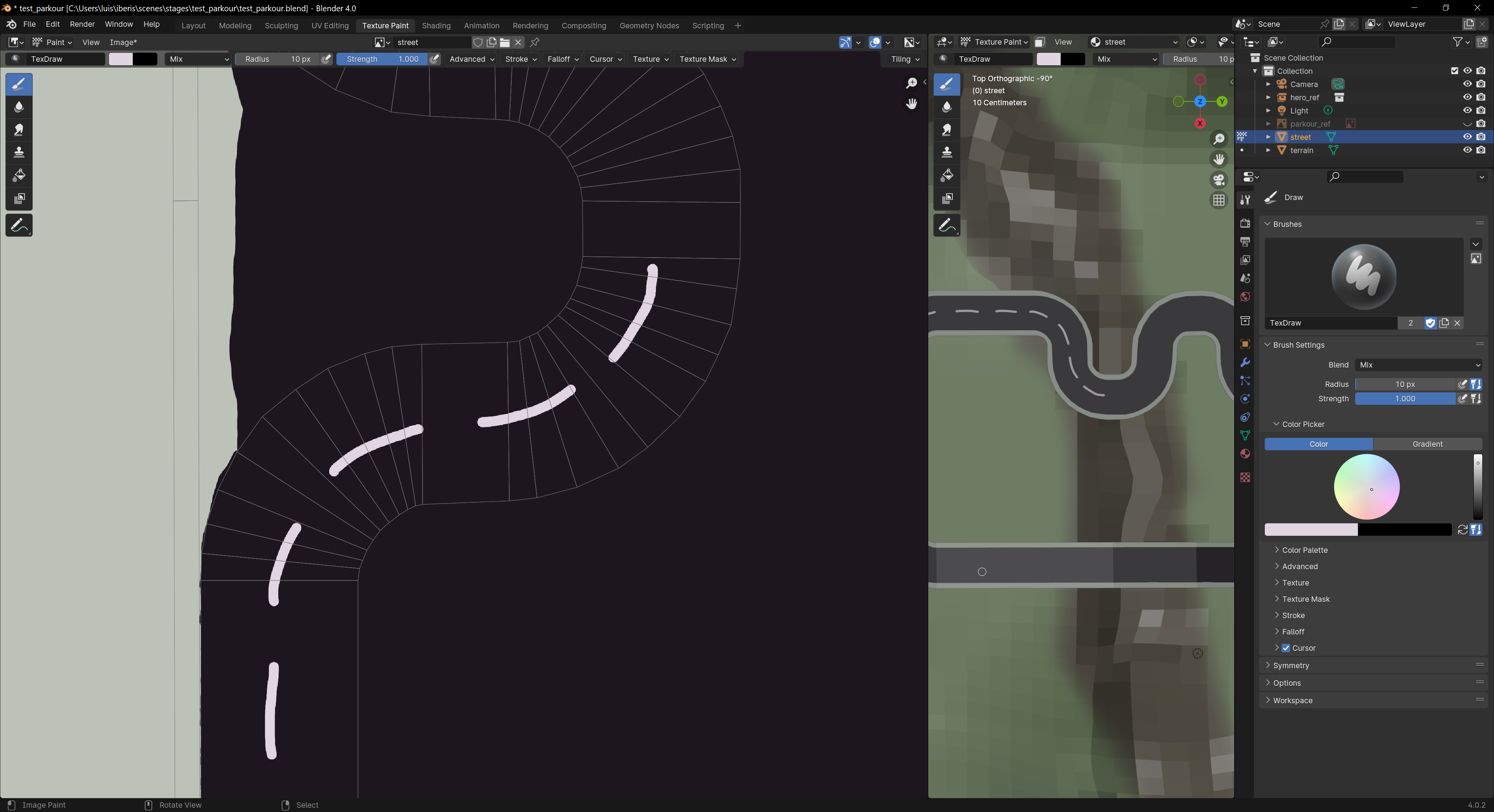 Texture painting
